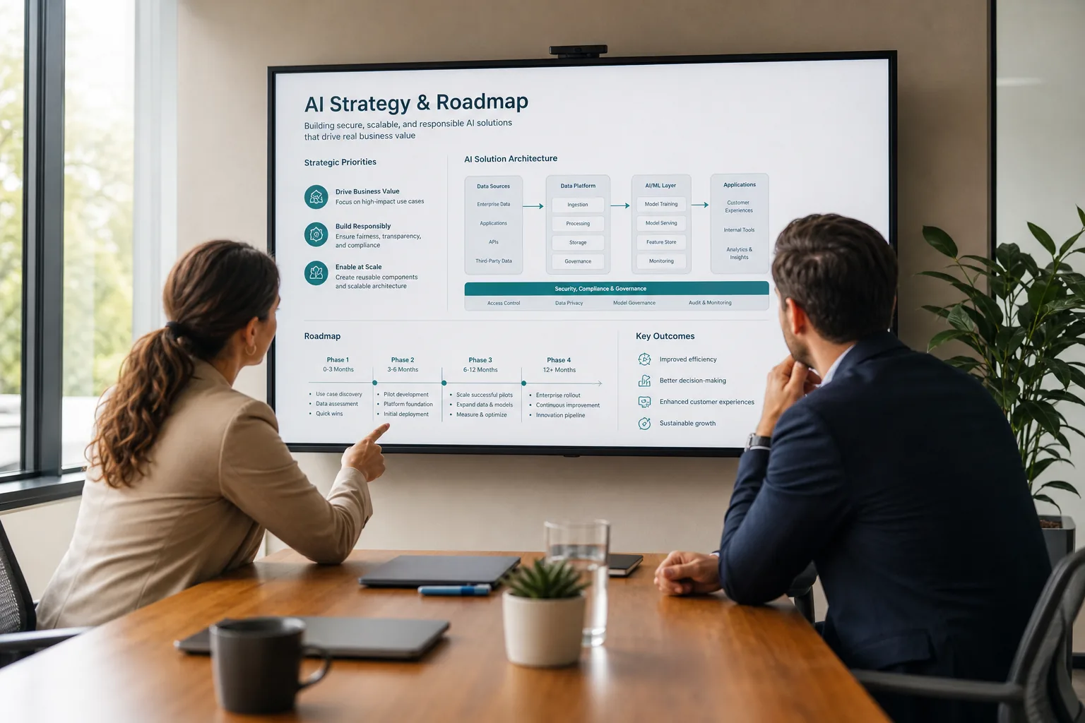جلسه مشاوره راهبردی هوش مصنوعی و بررسی معماری راه‌حل